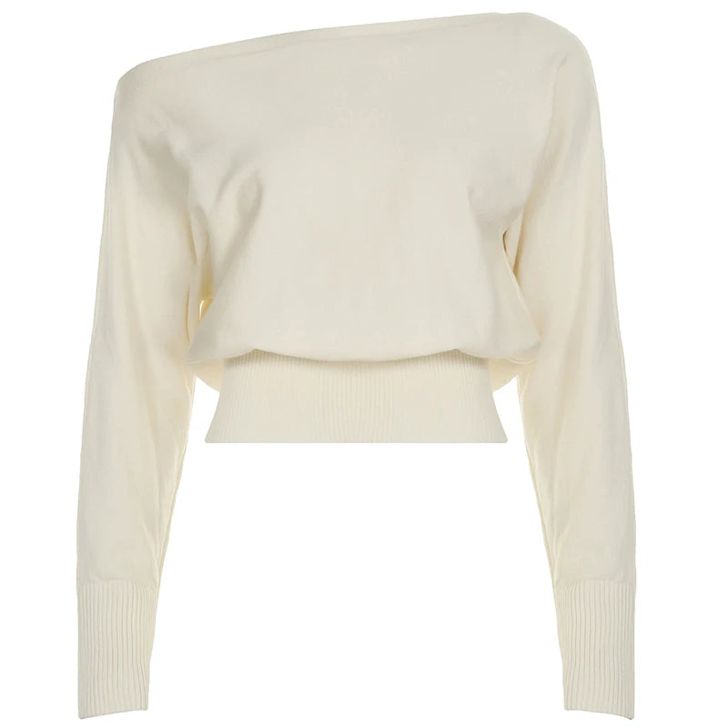 Pull Élégant Oversize – Col Bardot